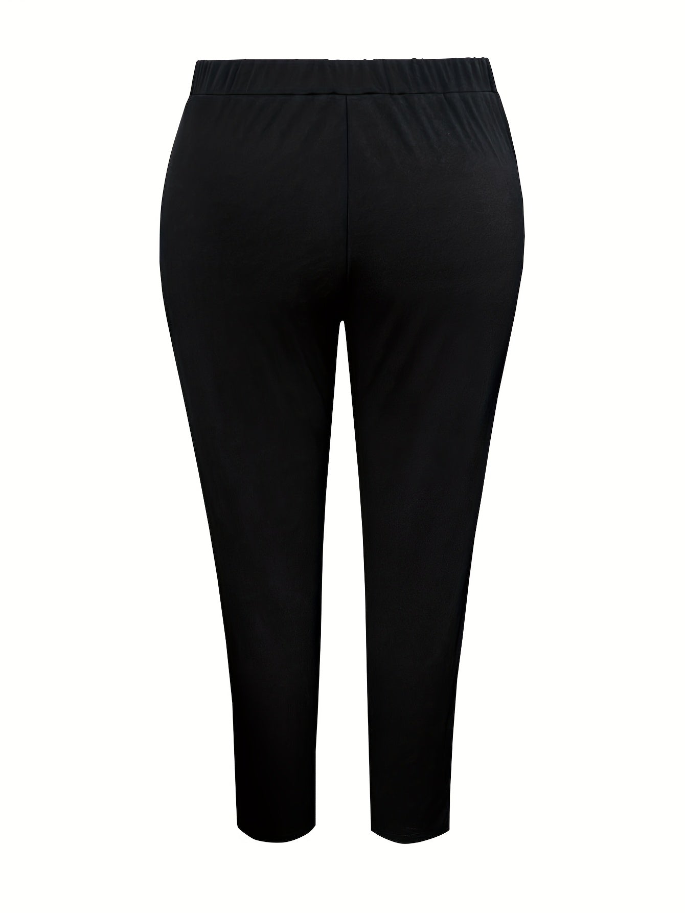 Women's Black Polyester Pants - product view 4