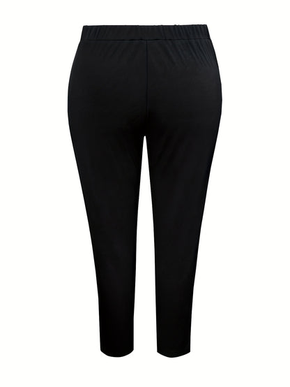 Women's Black Polyester Pants - product view 4