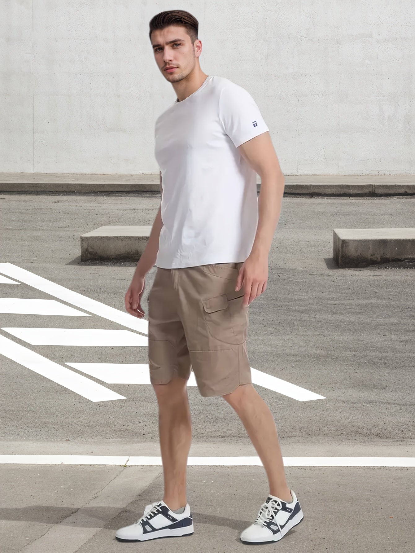 2pcs Summer Outdoor Cargo Shorts for Men, Multi-Pocket Hiking Shorts, Durable, Ripstop, Wear-resistant, Good for Camping, Hunting, Fishing, Summer Outdoor Activies and Daily Wear
