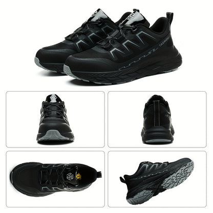 Lightweight Steel Toe Work Shoes for Men-Comfortable Non-Slip Sneakers, Puncture-Resistant Tenis Zapatos De Trabajo Para Hombre, US Size 6-14