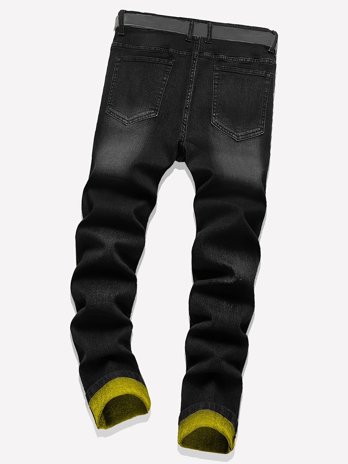 2pcs Men's Slim Fit Distressed Ripped Jeans | Classic Stretch Denim Pants, Trendy Casual Versatile Outfits