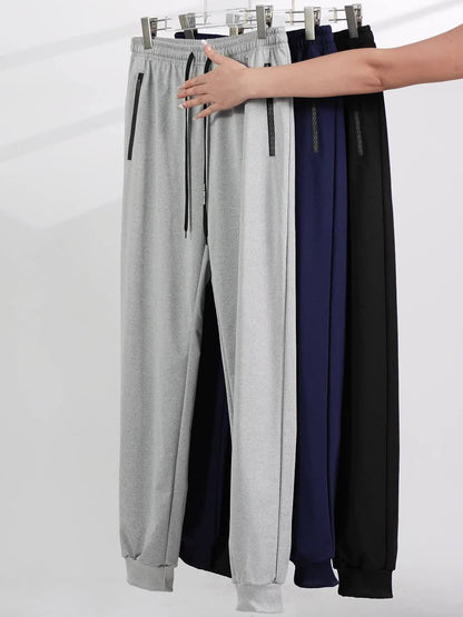 3pcs, Men's Pants Sports Casual, Stretch Loose, Premium, Zipper Leg Pants, Outdoor, Gifts, Men's Sweatpants,, Sweatpants Men, Joggers for Men, Pants for Men, Men's Trousers, Gifts for Men, Mens Christmas Gifts, Mens Gifts Ideas