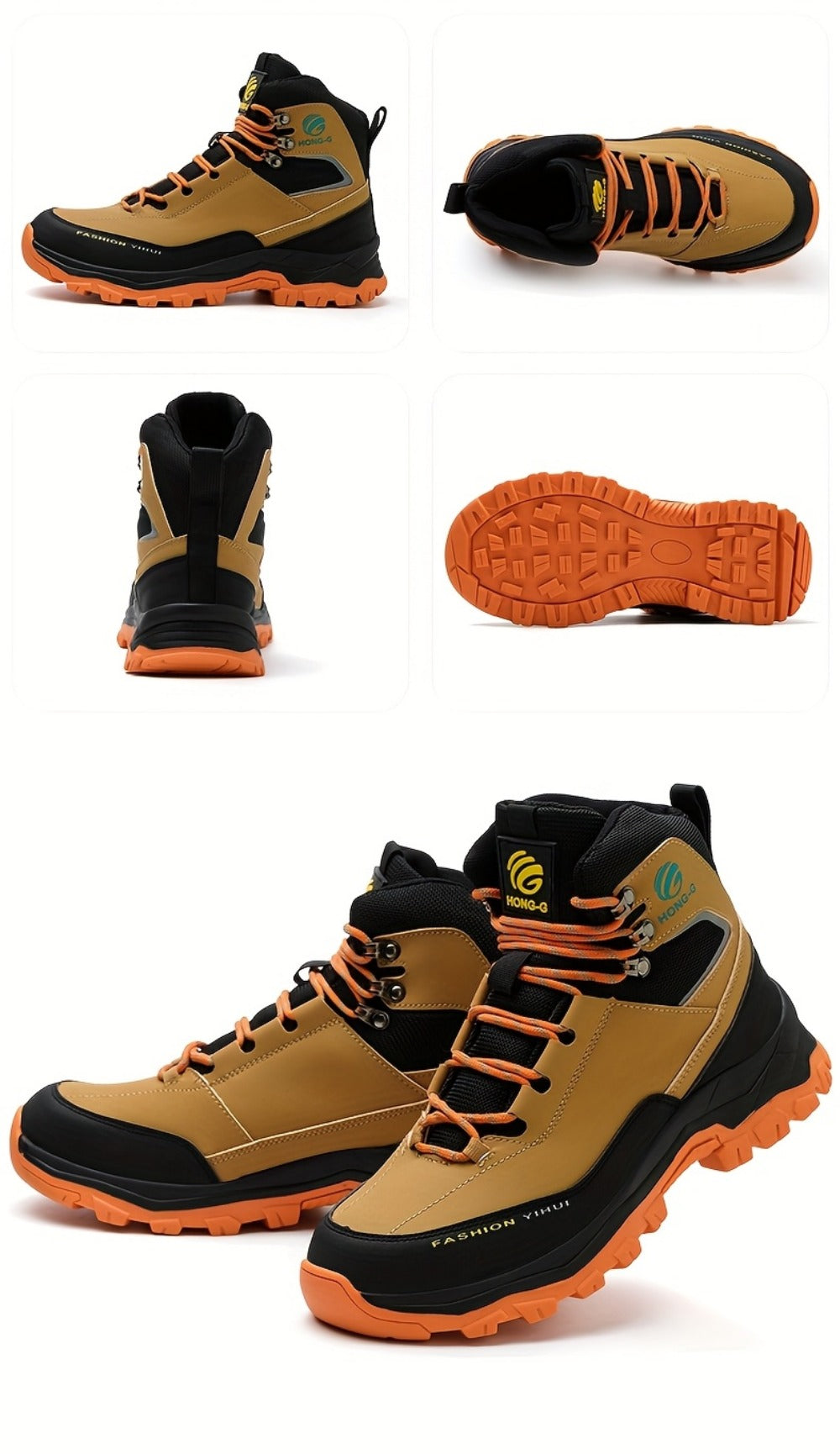 Men's Work & Safety Boots - Puncture Resistant & Non-Slip Sole