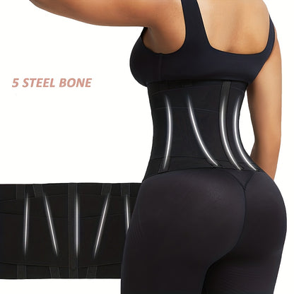 MT200421 Plus Size Women'S Waist Trainer Available in Four Colors, Featuring Five Extra-Large Steel Bones for Shaping