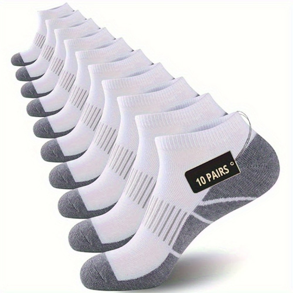 Men's Everyday Ankle Socks - 10-Pair Pack