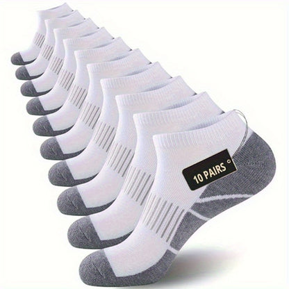 Men's Everyday Ankle Socks - 10-Pair Pack