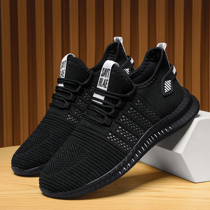 Men's Running Shoes, Breathable Mesh, Comfortable Odor-Resistant Casual Sneakers, for Spring & Fall