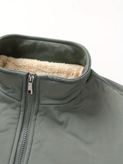 Men's Versatile Fleece Pullover Jacket
