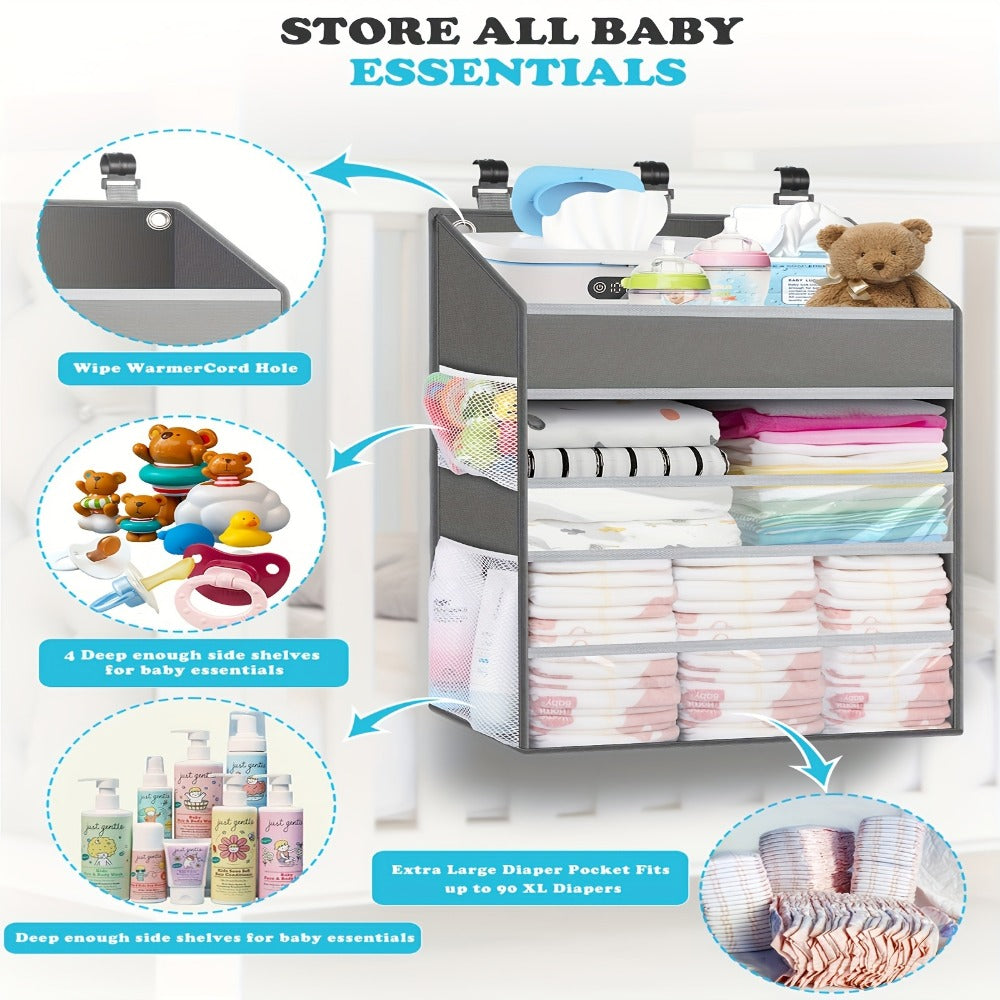 Diaper Organizer - Hanging Caddy Multiple Pockets
