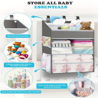 Diaper Organizer - Hanging Caddy Multiple Pockets