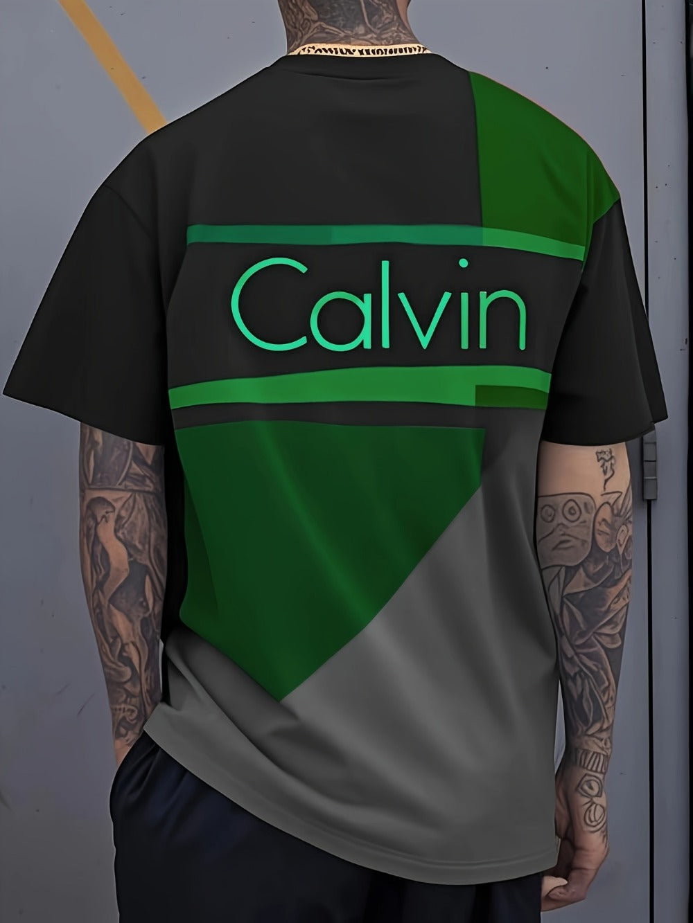 Men's Graphic Print T-Shirt - Crew Neck Short Sleeve 329893