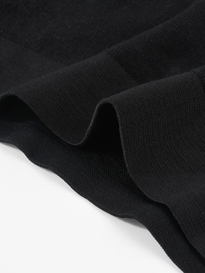 5pcs Black Seamless Comfortable High Elasticity Single-layer Thin No Pad Sports Bra Women's Underwear