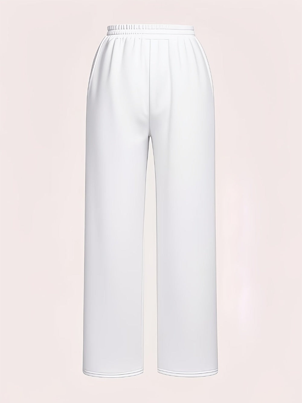 Women's Jogger Pants - Elastic Waist With Pockets