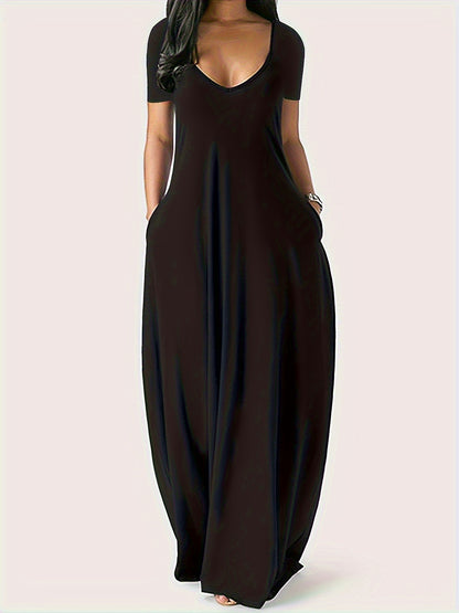 [Elegant Summer Dress] 2 Packs Of Elegant Dress, New Arrival For Summer, Summer Dress, Long Dress, Suitable For Daily Outfits, Dating, Wedding Guest, For Spring And Summer, Elegant Women's Clothing