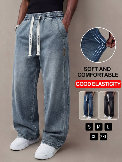 Men's Relaxed Fit Jeans - Classic Wash Clean Finish Everyday