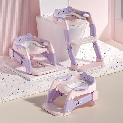 Potty Training Seat - Foldable Adjustable 3-in-1 Toilet