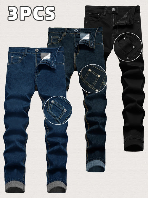 Men's Slim Fit Jeans - Classic Wash Clean Finish Weekend 311141