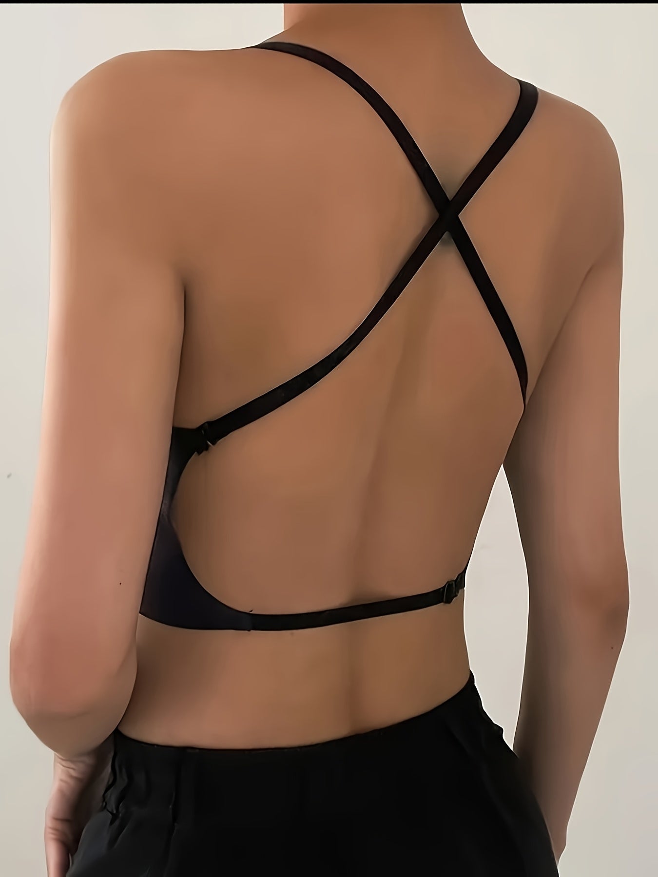 3pcs Women's Sexy Backless Strapless Bra - Adjustable Shoulder Straps, Seamless Opaque Cups, No Underwire Needed - Thin Wedding, Evening & Formal Bra for Bridal, Parties - Everyday & Special Occasion Lingerie, Party Wear, Elegant Design