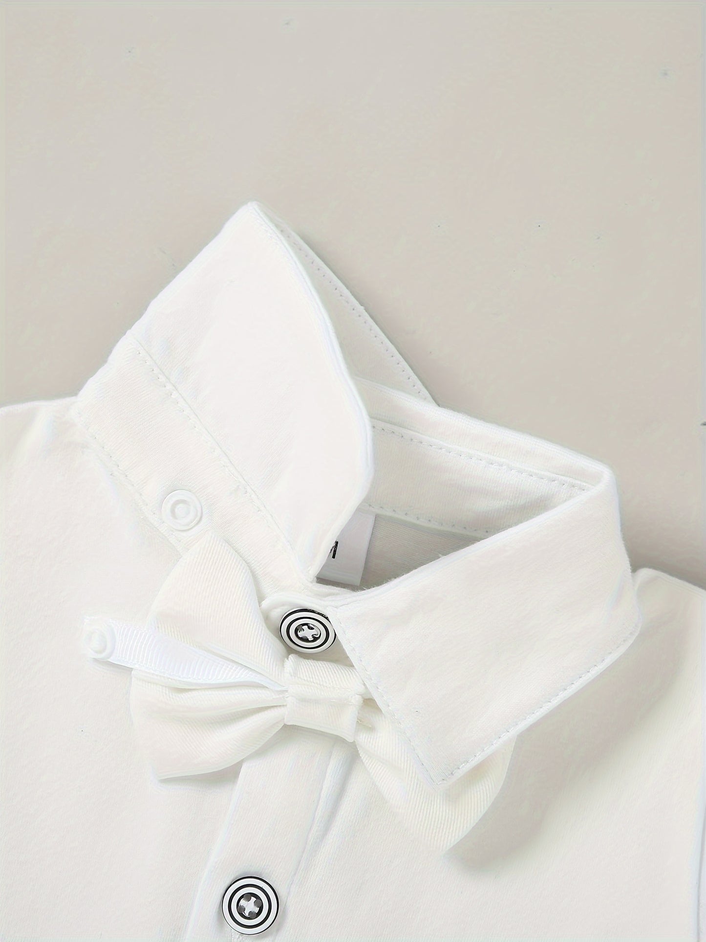 5pcs Newborn Long Sleeve Gentleman Suit Baby Boy Holiday Party Wedding Dress Suit One-Piece Shirt, Vest, Pants, Bow Tie, Corsage 0.0-78.74ft Soft And Comfortable Toddler Clothing
