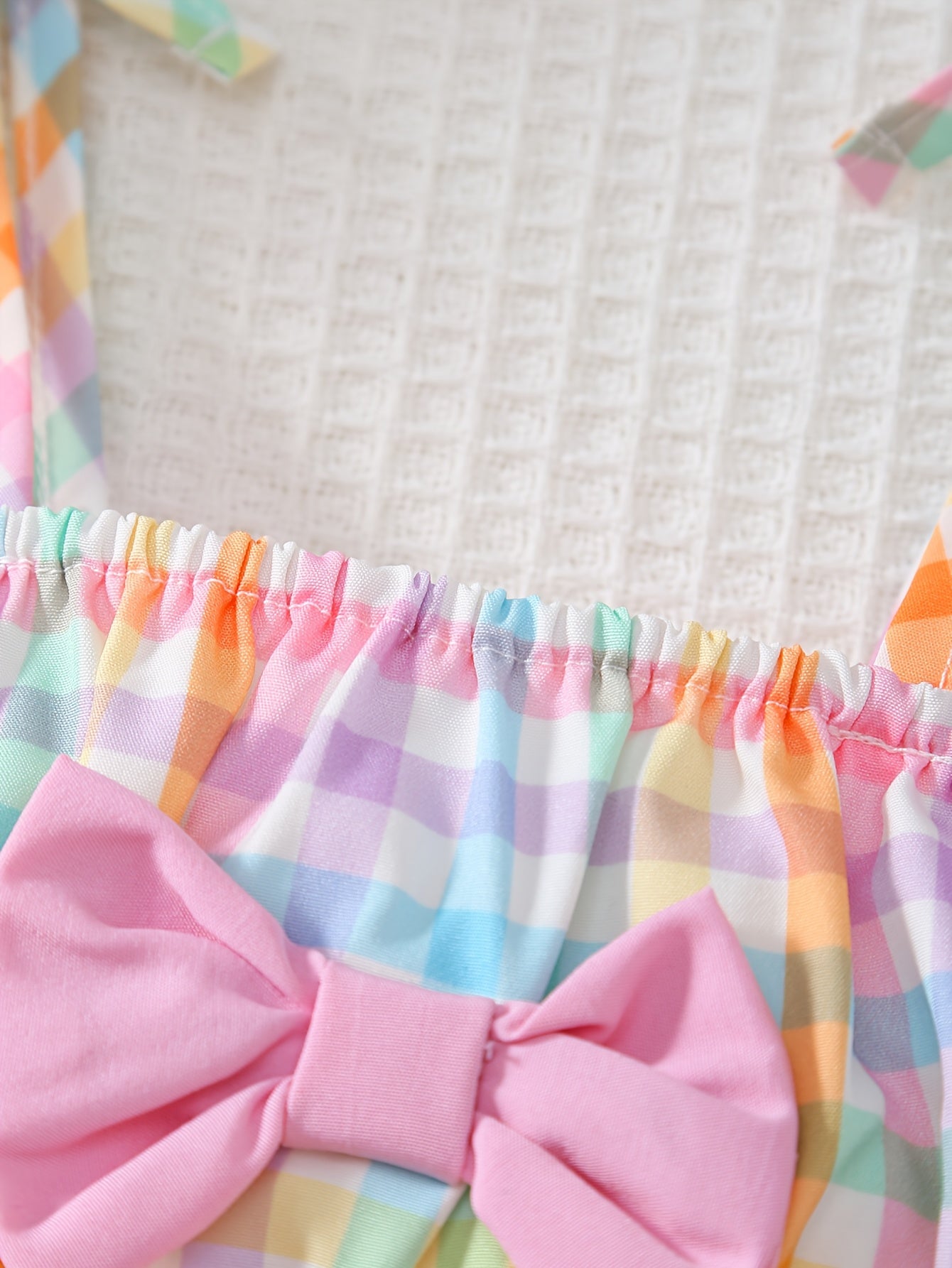 Baby Multicolor Polyester Striped Romper - product view 11