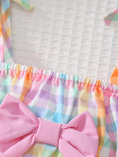 Baby Multicolor Polyester Striped Romper - product view 11