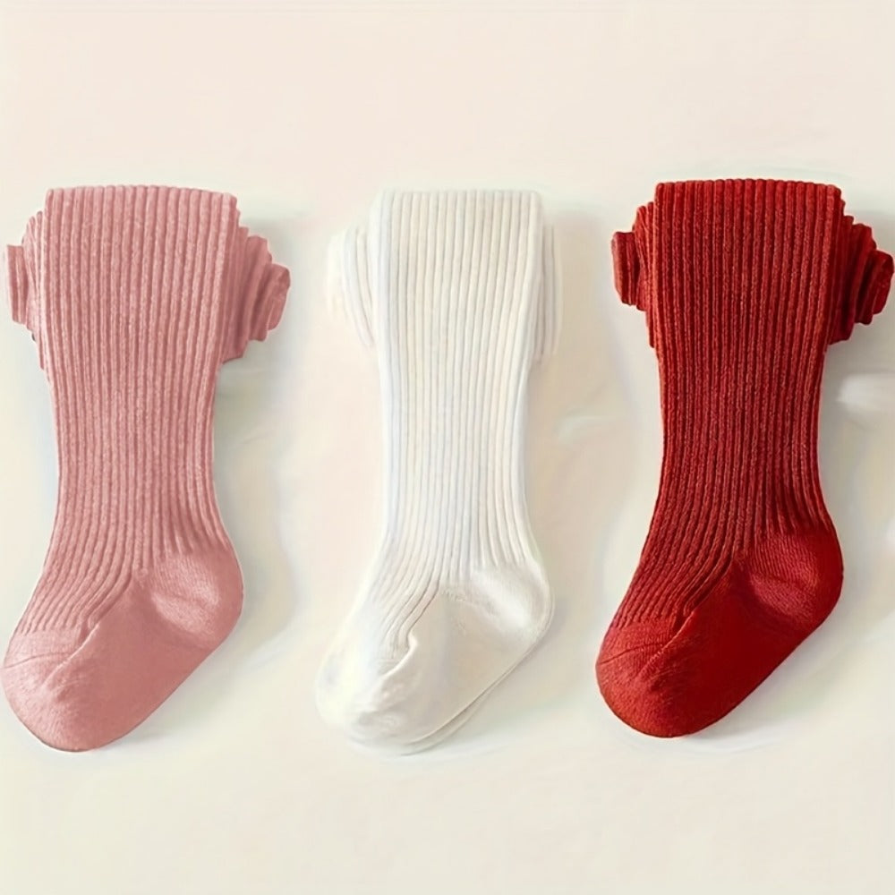 Women's Solid Color Tights - 3-Piece Pack