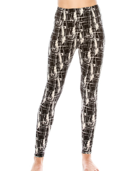 Fashion Printed Leggings For Women No See Through High Stretch Super Soft Leggings Regular