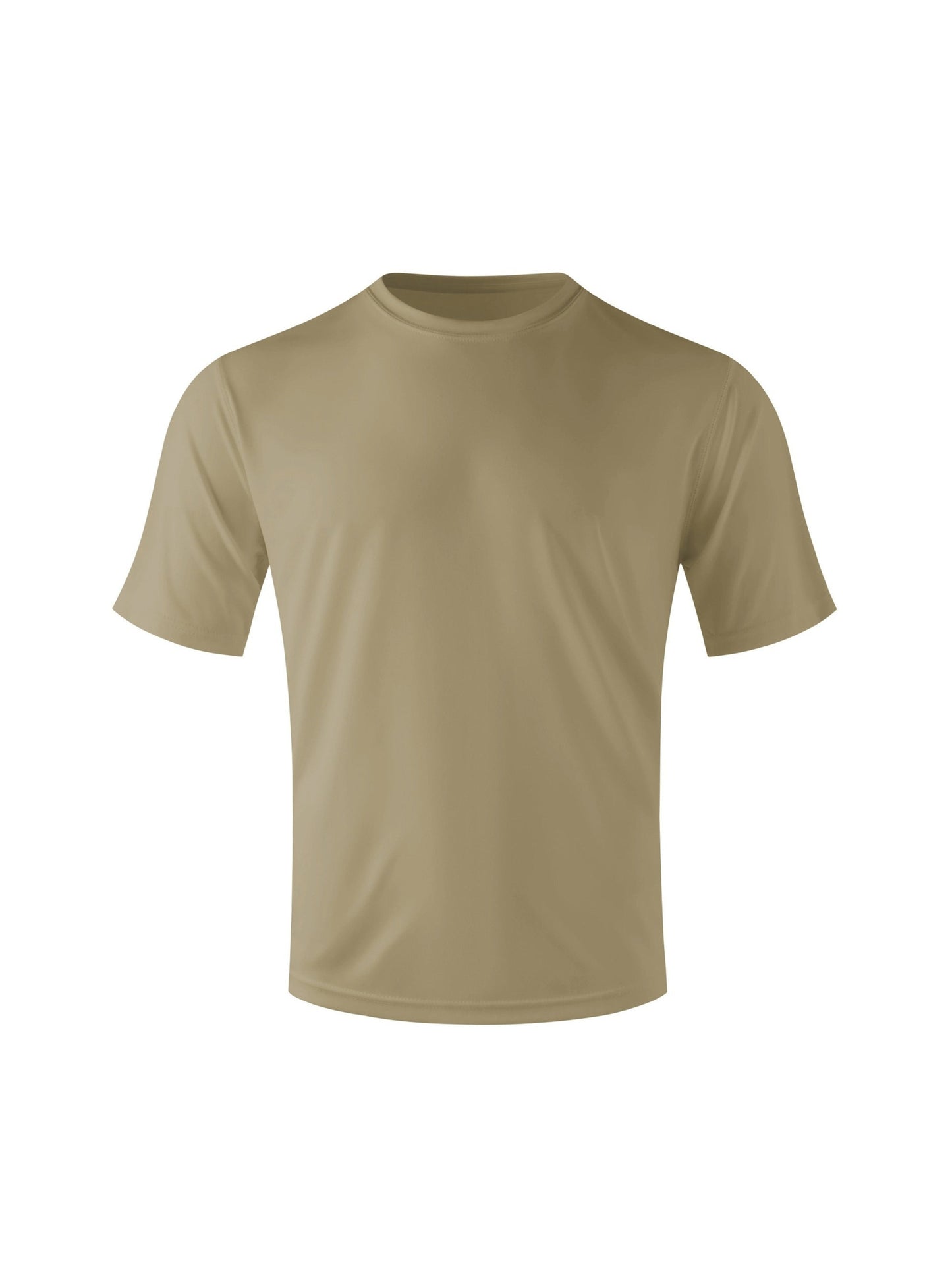 3-Pack Men's Quick-Dry UPF 50+ T-Shirts - Moisture-Wicking Crew Neck Short Sleeve Tees in Khaki, Orange, Yellow (S-3XL) for Swimming, Beach, & Outdoor Activities - Multi-Pack Athletic Shirts