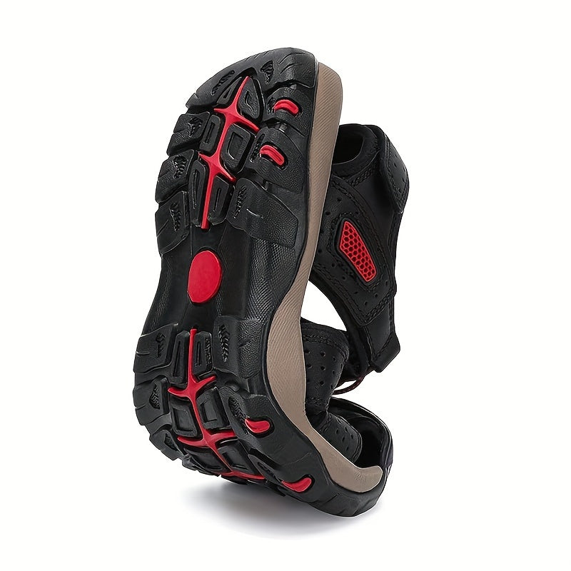 [Hiking Sandals Waterproof] Men's Hiking Sandals Closed Toe Outdoor Beach Sandal Waterproof Sport Fisherman Sandals Water Shoes, Summer