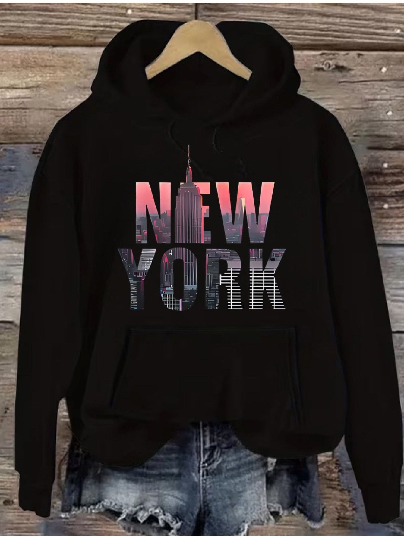 women's hoodie Sweater - Holiday Party Outfit - Soft Everyday Fall Tops - Machine Washable Casual Pullover sweatshirt