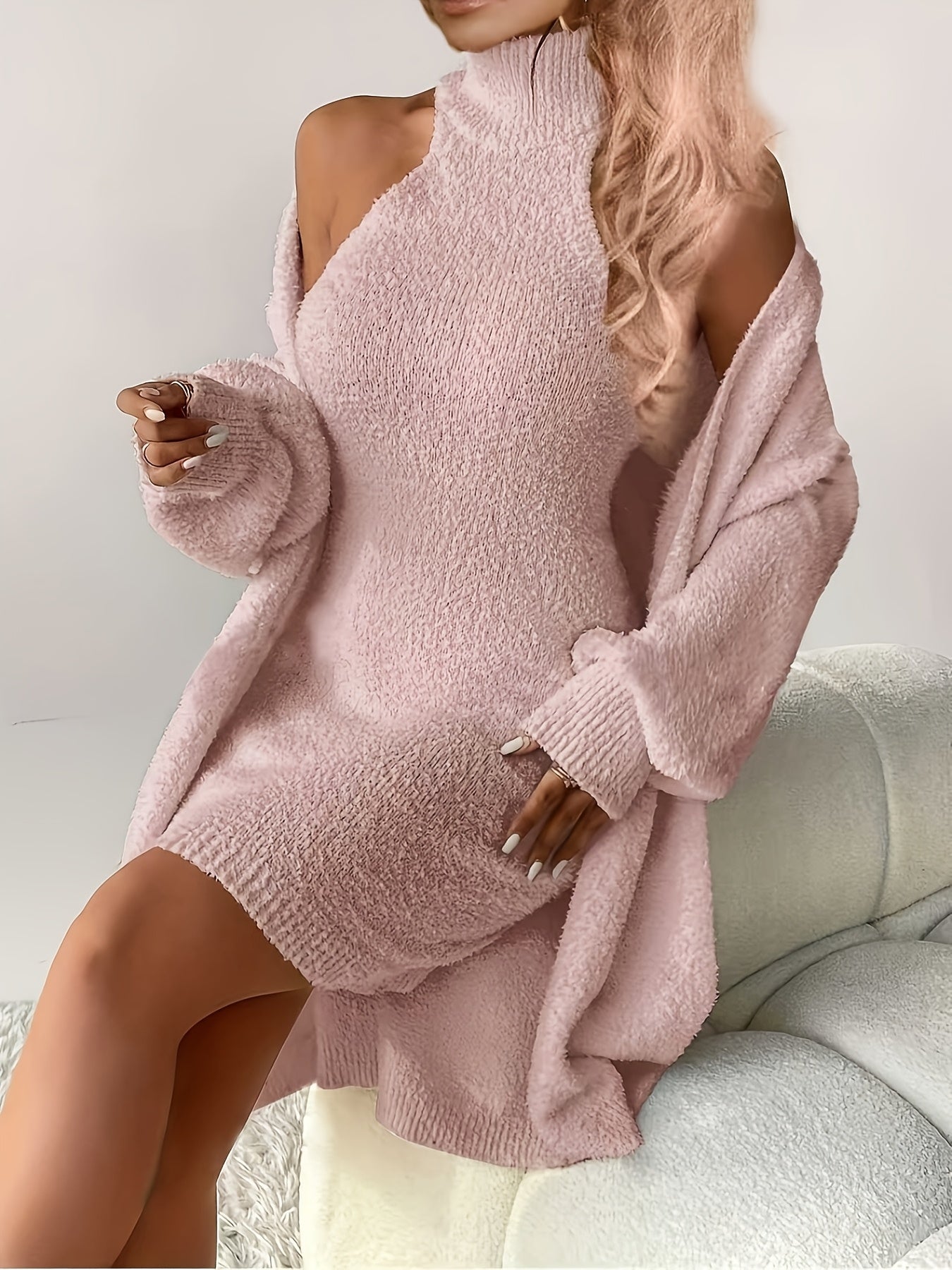 Two-Piece Set of Women'S Halter Dress Loungewear