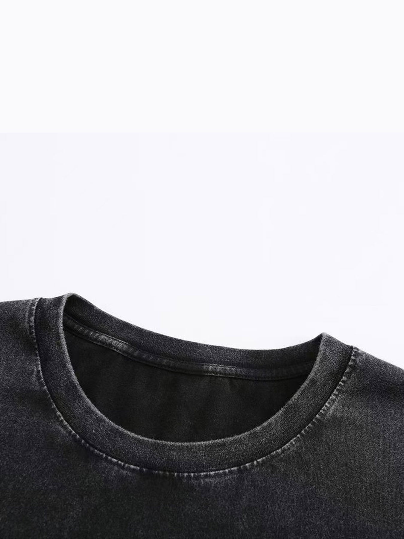Women's Vintage Washed T-Shirt - 230g Thick Short Sleeve Round Neck Retro Loose Fit Tee with Washable Softness, Casual Spring Summer Casual Attire for a Layering Piece (Machine Washable)