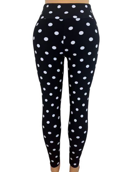 POCKETS Women's Leggings/High Waist Soft Stretch Skinny Solid Color & Printed & Tye Die Leggings for Women, Supper Soft Women's Clothing,,