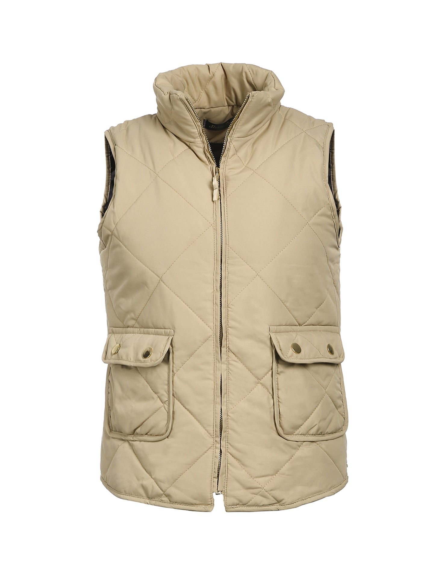 Womens Puffer Padded Vest Jacket Gilet Ladies Sleeveless Coat Winter Warm Snowsuit Jacket