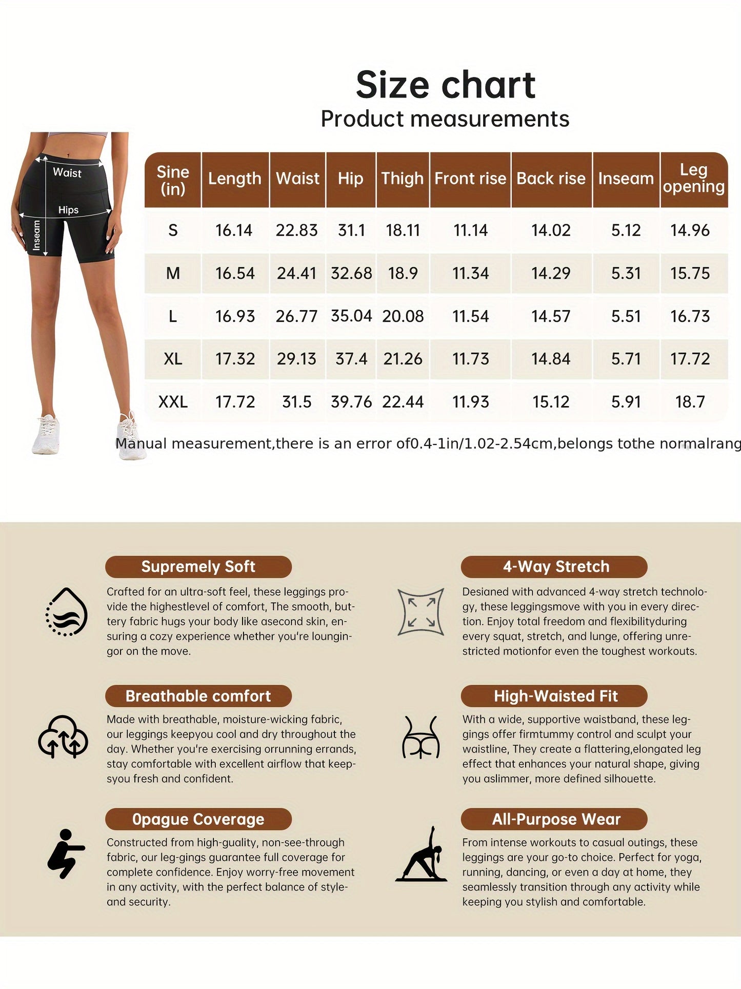 1pc Summer Women'S Yoga Shorts, Women'S Cycling Shorts, Quick Drying Sports Shorts, High Stretch Running And Fitness Shorts, Suitable For Yoga Pilates