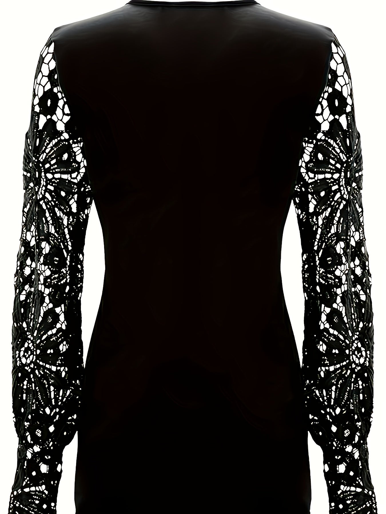 Casual Women'S Clothing in Larger Sizes, Featuring a Comfortable Blouse with Lace Hem Sleeves, a Pleated Design, And a Easy Button-Up T-Shirt Suitable for Home, Leisure, And Outdoor Activities