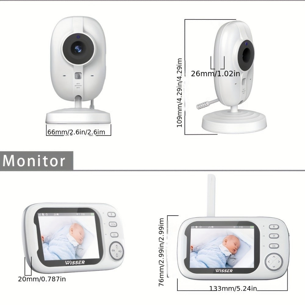Video Baby Monitor - Night Vision Two-Way Audio
