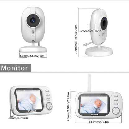 Video Baby Monitor - Night Vision Two-Way Audio