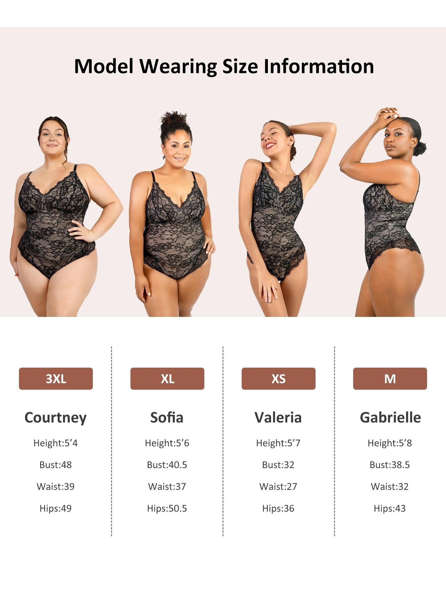 FeelinGirl Shapewear Bodysuits for Women Lace Shapewear Tummy Control V-Neck Sleeveless Bodysuit Tops Jumpsuit