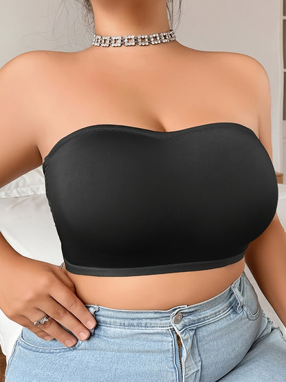 New Sexy Strapless Wrap Bra for Women with Anti-Slip, Bust-Lifting, Crisscross Side Clasp, And Beautiful Back Design