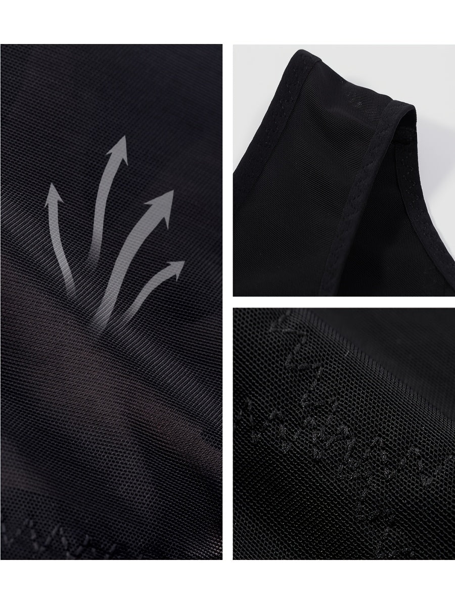 Arjen Kroos 2/3pcs Men's Compression Shirts - Tummy Control Workout Tank Tops, Athletic Base Layer Sleeveless Body Shaper Undershirts for Gym,Gynecomastia Shirt for Men,Waist Trainer Vest Muscle Shirt Faja Para Hombre