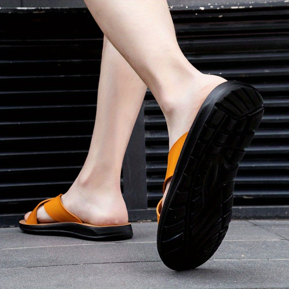 Men's Slippers - Non-Slip Sole for Beach & Water 35045 235045