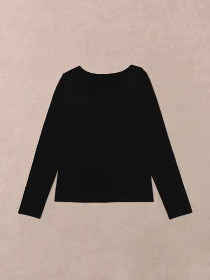 Women'S Fashion Casual Asymmetrical Long Sleeve Top