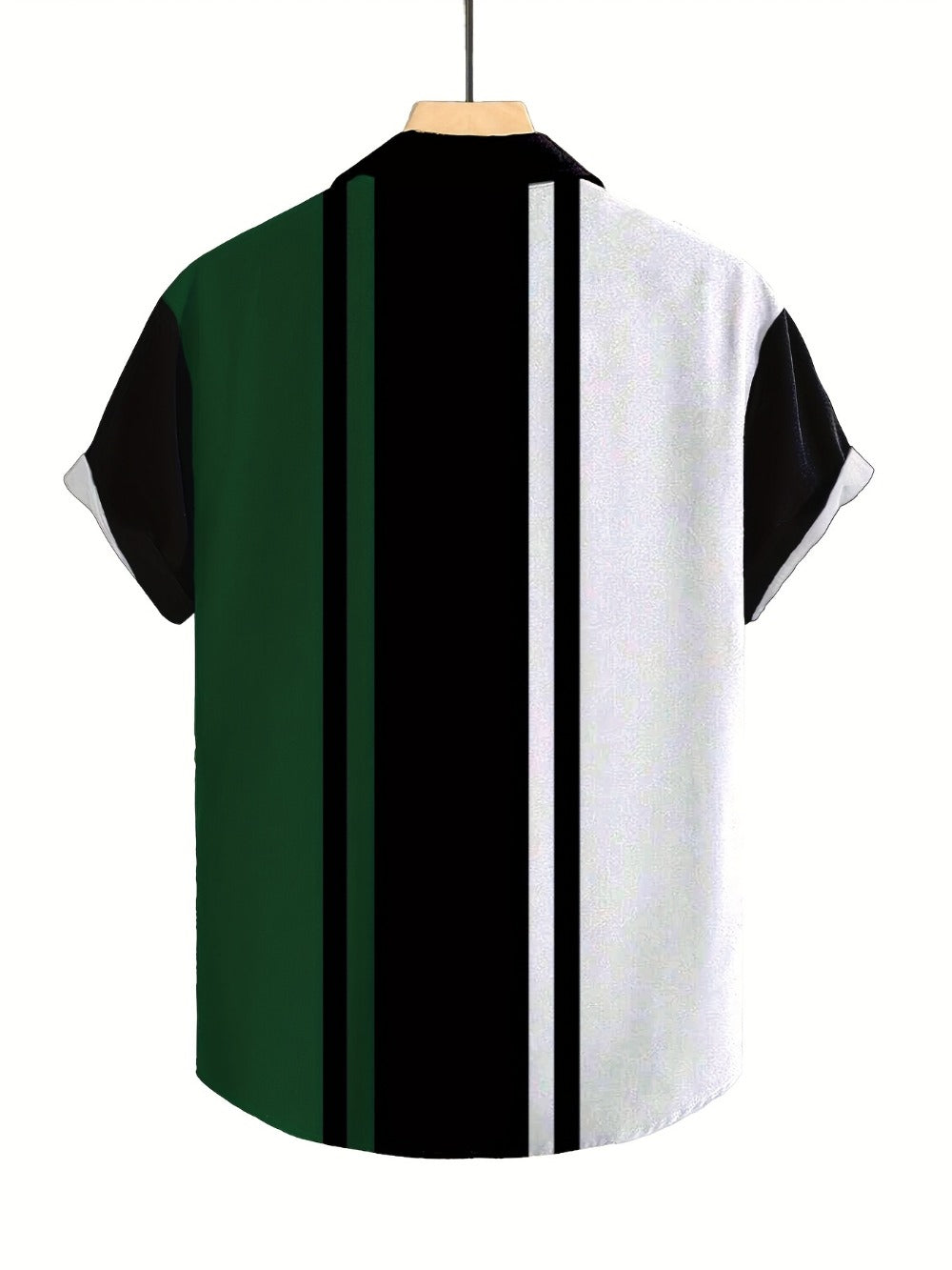 Men's Striped Shirt - Collared Short Sleeve 787493