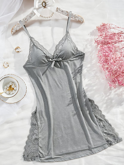 6pcs Slip Into Elegance with This Women's Lace Pajama Set. Designed with Sheer Lace Panels And Side Slits, It Adds A Touch Of Sexiness While Keeping You Comfortable All Night Long. Perfect for Bedroom Wear, Honeymoon Nights, Or Romantic Evenings