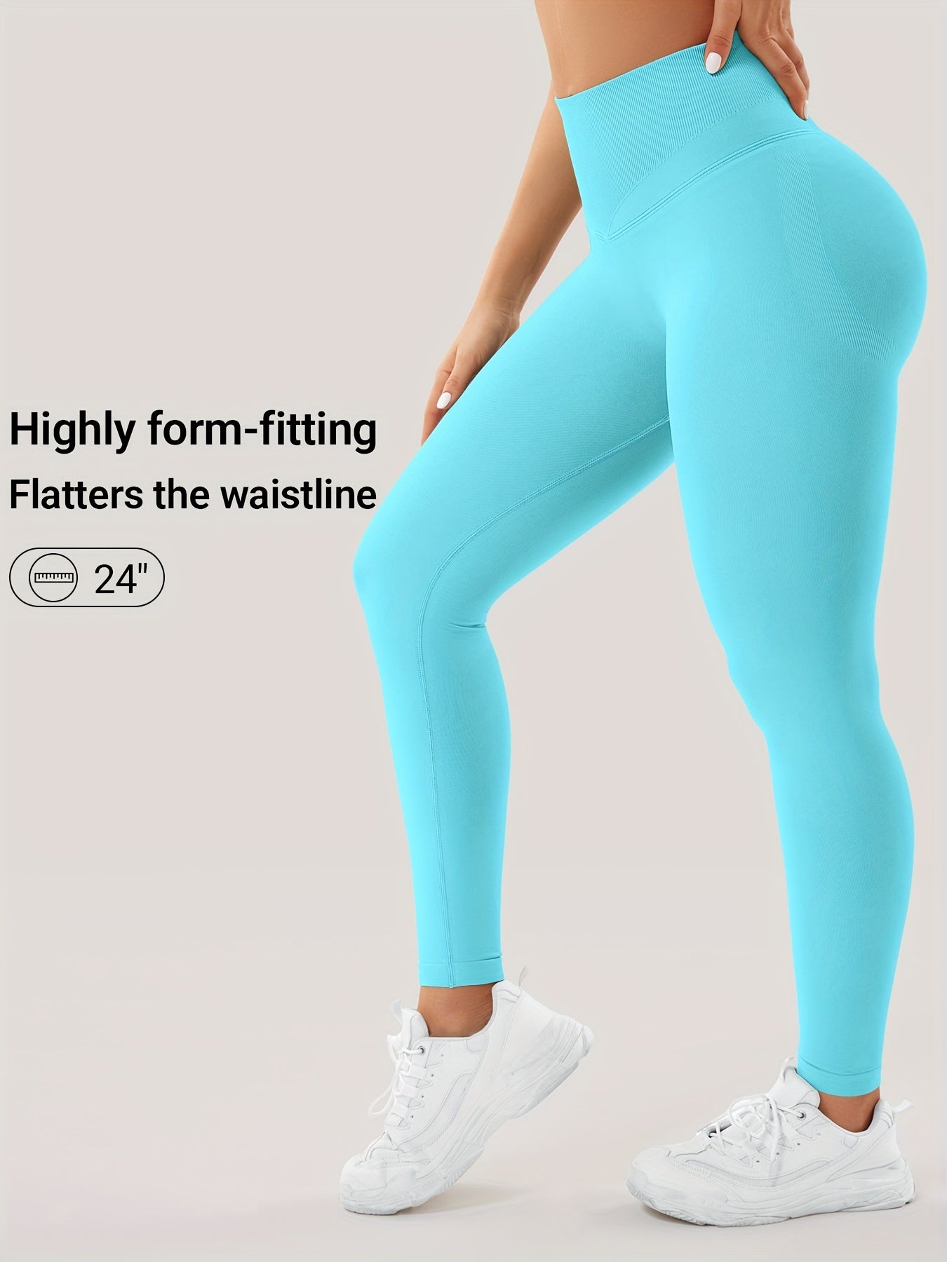VOYJOY Women Impact Leggings Seamless Scrunch Butt Lifting Workout Leggings High Waisted Gym Yoga Pant