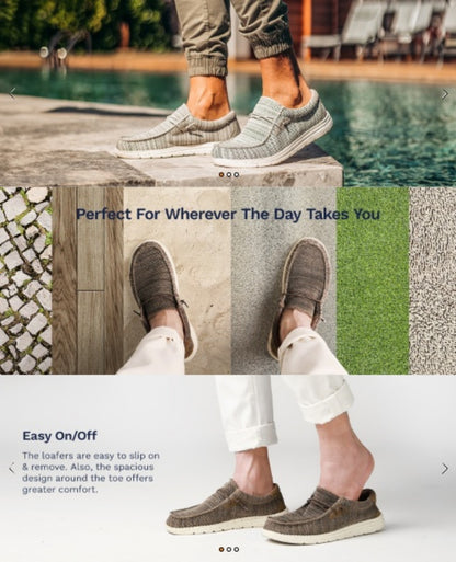 Men's Loafers & Flats - Non-Slip Sole for Everyday Wear 64421 464421