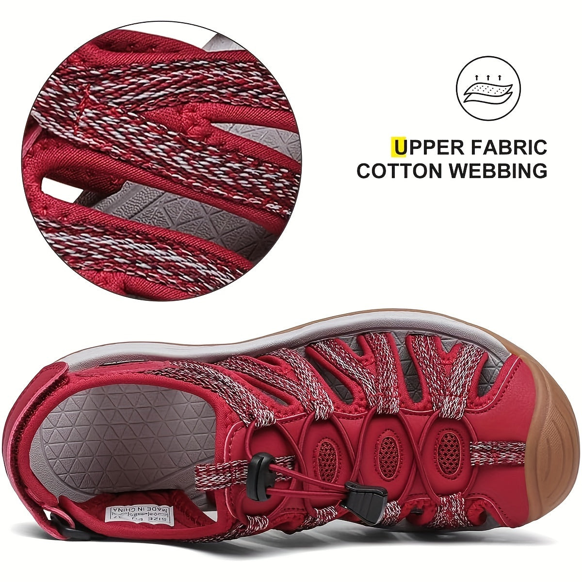 Women's Closed Toe Hiking Sandals Walking Water Sandal Comfort Athletic Sport Outdoor Sandals Casual Sports Sandals
