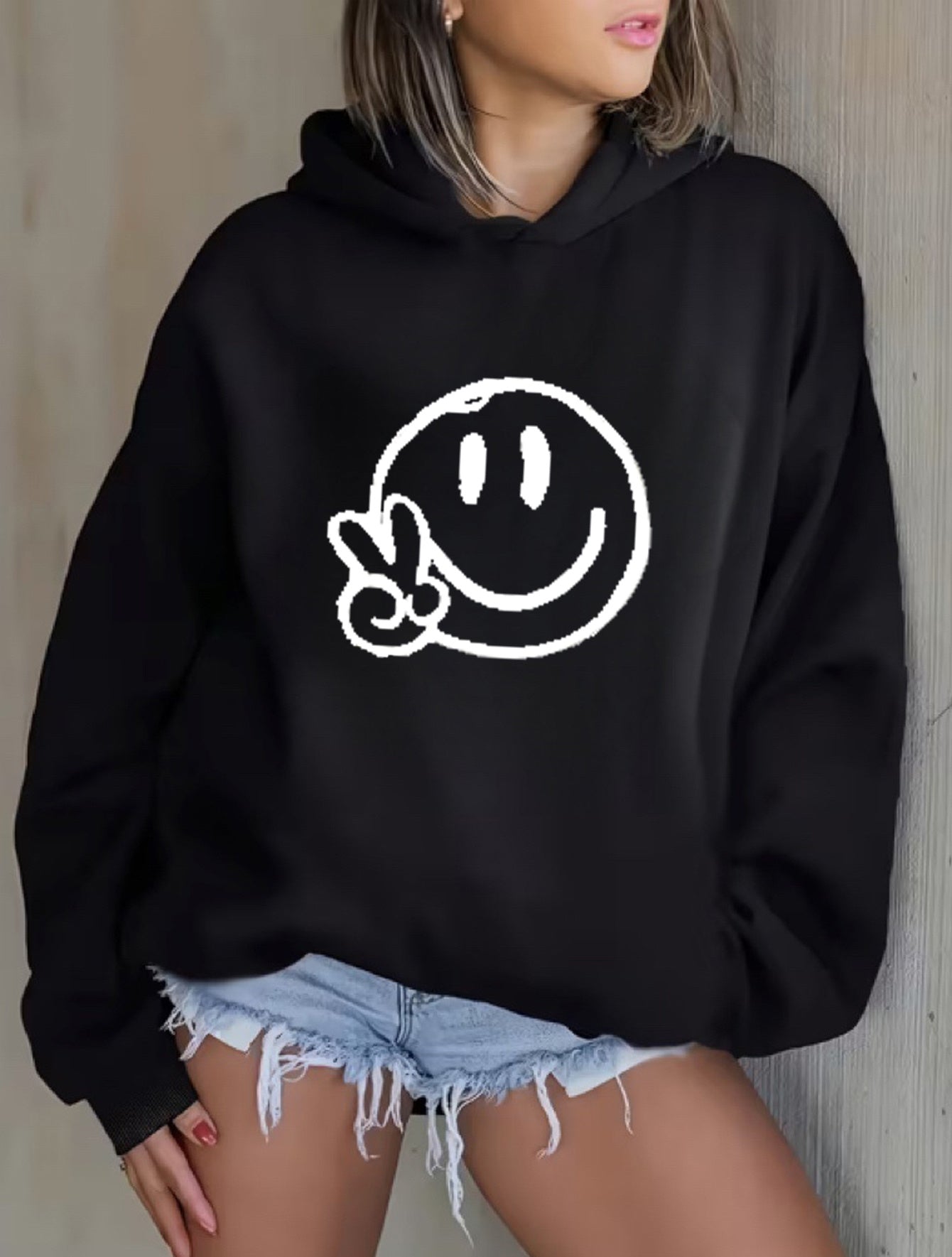 women's hoodie Sweater - Holiday Party Outfit - Soft Everyday Fall Tops - Machine Washable Casual Pullover sweatshirt