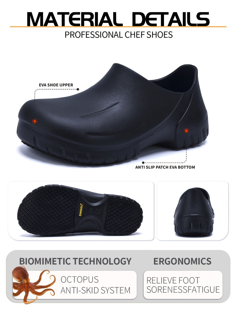 Men's Work & Safety Shoes - Non-Slip Sole 090469